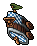 Blue Rolling Barrel