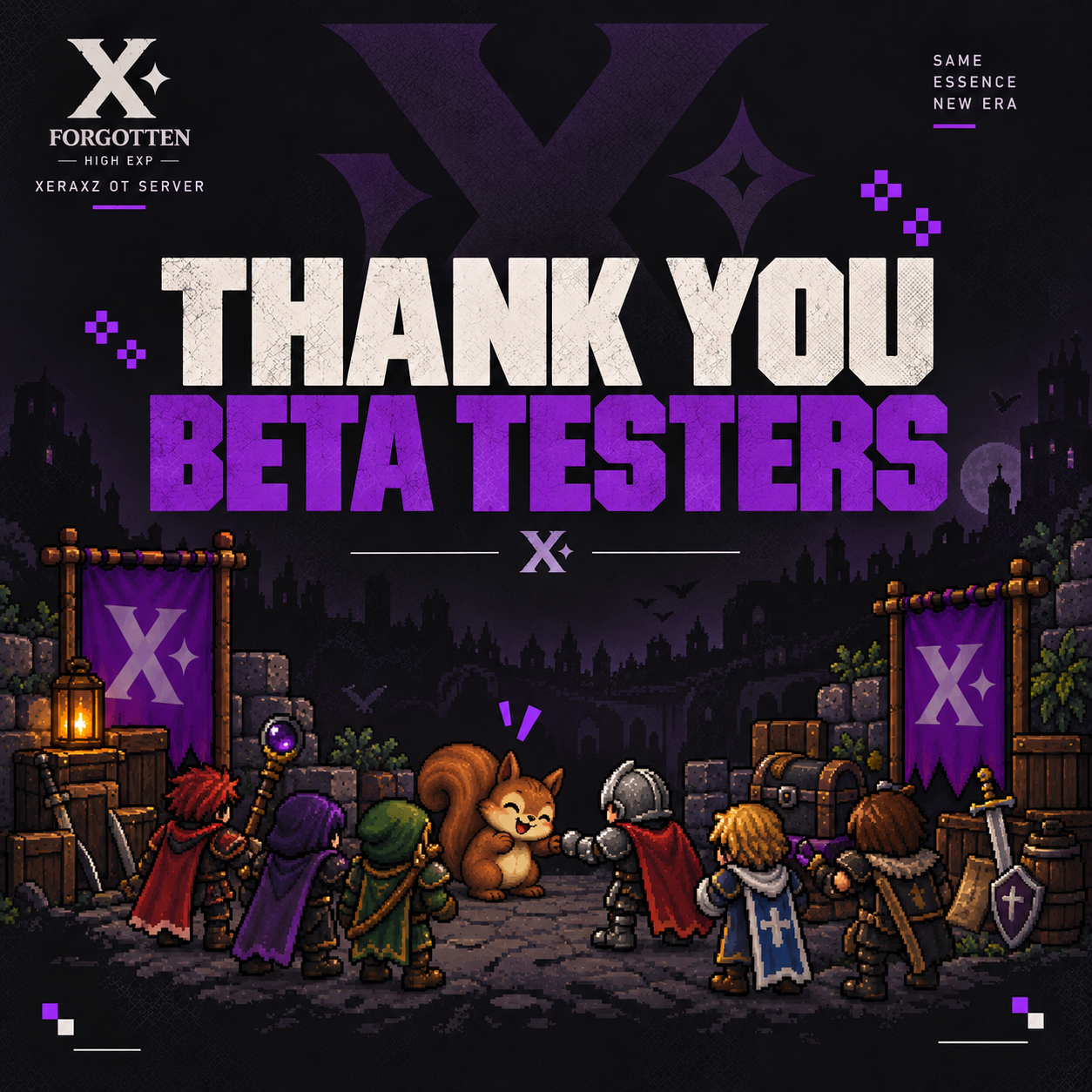 Xeraxz testers exploring the server